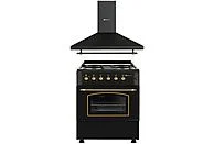 Cocina Eléctrica - PF5S04E3RBH60PR SOLTHERMIC, 52 l, 60 cm, Negro