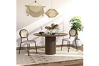 Sillas de comedor HOMCOM 83A-176V00PK, Rosa - Imagen 2
