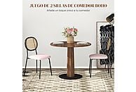 Sillas de comedor HOMCOM 83A-176V00PK, Rosa - Imagen 4