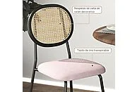 Sillas de comedor HOMCOM 83A-176V00PK, Rosa - Imagen 5